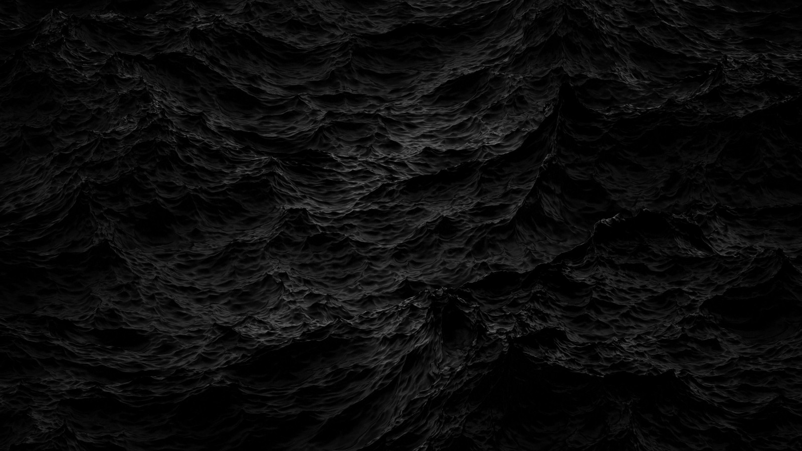 sea wave, donker, 4k