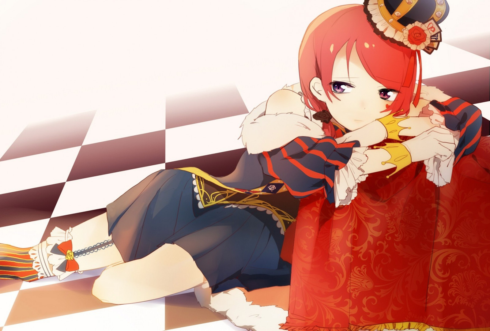 Wallpaper : 1748x1181 px, anime girls, crown, Love Live, Nishikino Maki