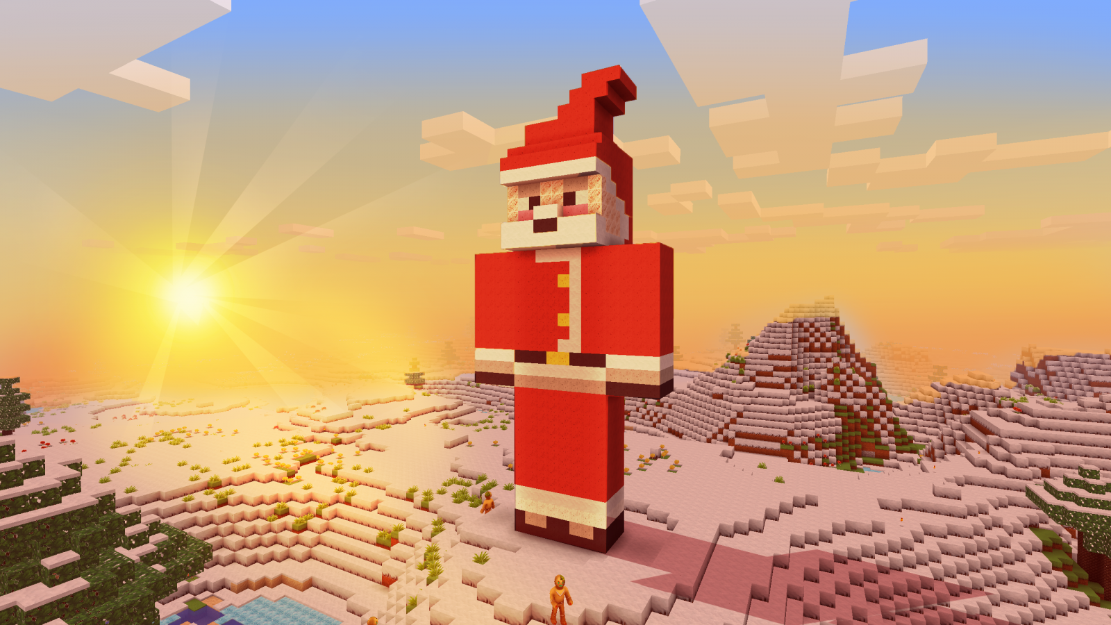 Hintergrundbilder Minecraft, Videospiele, PCSpiele, Weihnachten
