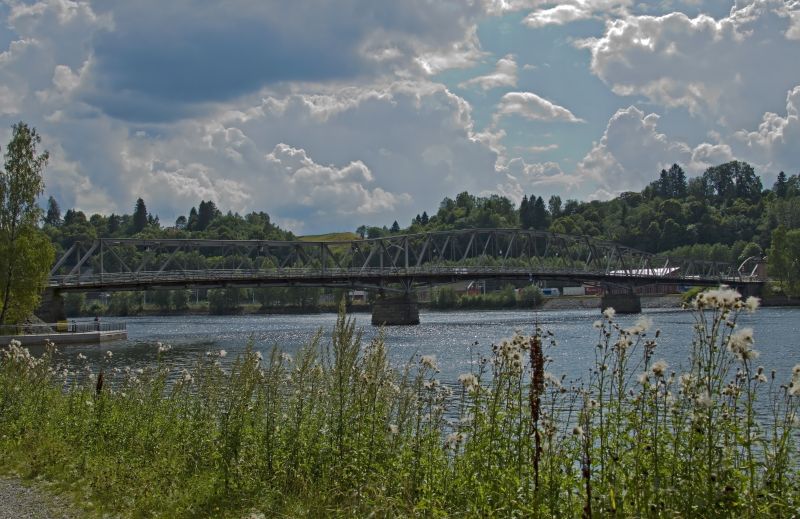 nebe, Příroda, voda, mrak, odraz, vodní