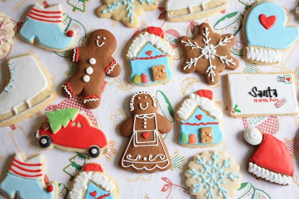 figures,cookies,New Year,Christmas,batch,patterns
