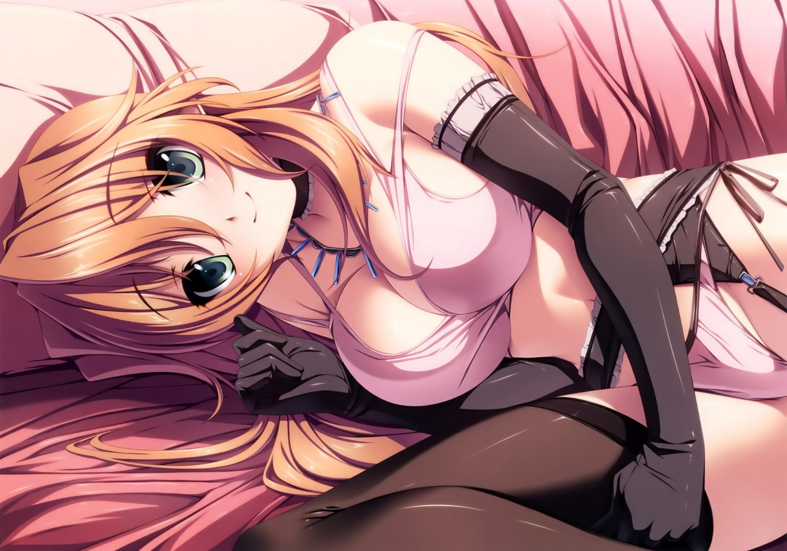 ilustrace, anime, manga, kreslená pohádka, černé vlasy, pusa, ecchi, mangaka