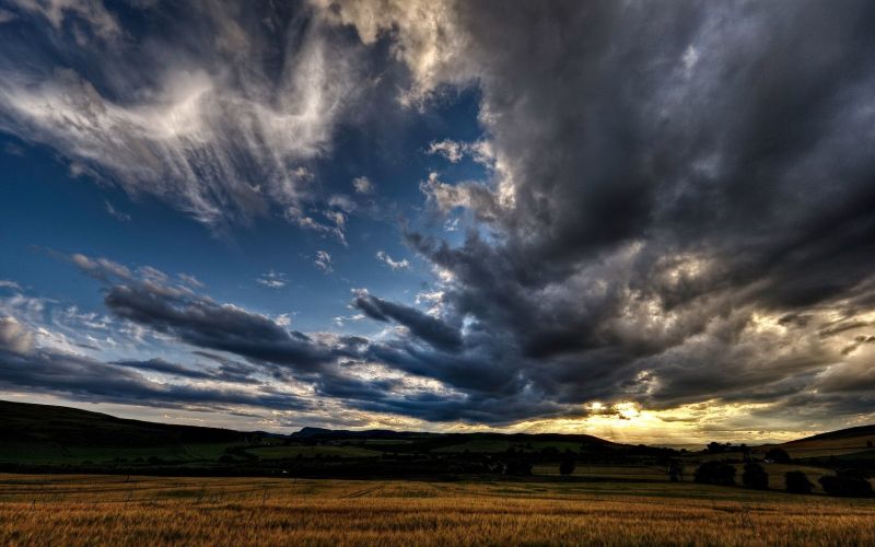 panorama,campo,nuvens