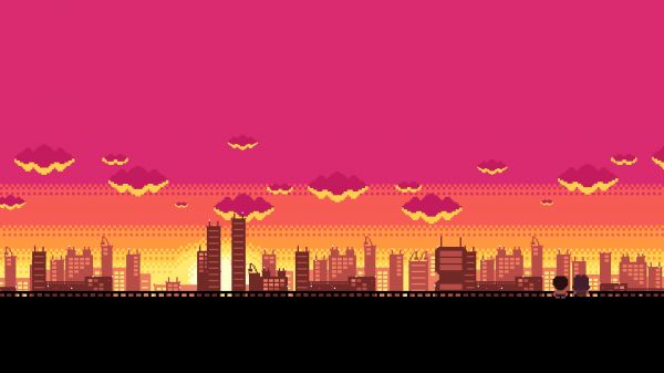 Neon Genesis Evangelion,city,skyline,Ikari Shinji,Ayanami Rei,sunset