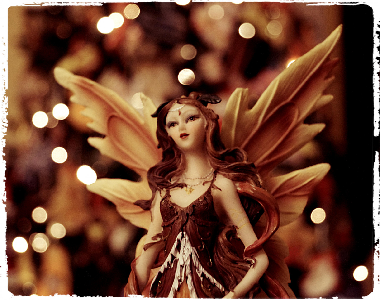 ilustrace, anděl, Vánoce, bokeh, ozdoby, mytologie, vánoční strom, ozdoby, víla, fiktivní postava