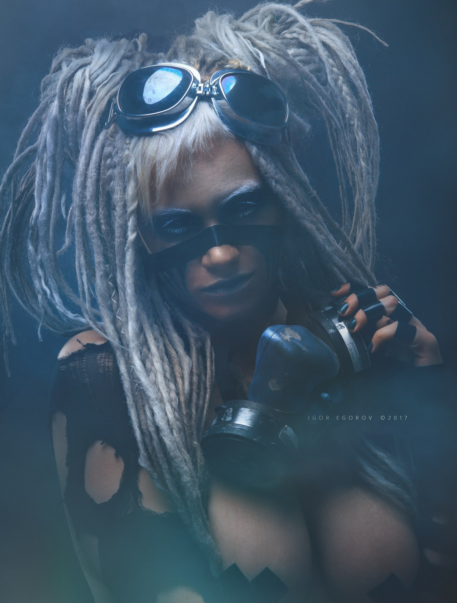 Igor Egorov, langt hår, Gasmasker, boobs, Kvinder, model