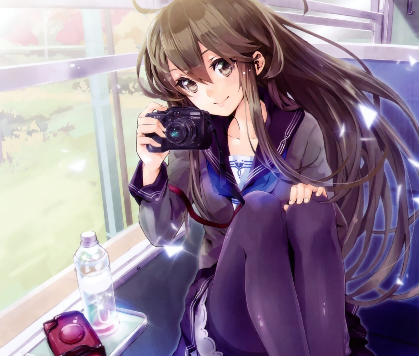Wallpaper yuugen, girl, ART, train, camera 1920x1634 1006094 HD Wallpapers WallHere