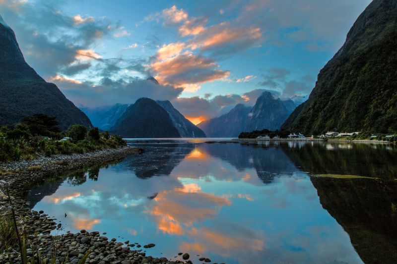 paesaggio, lago, acqua, natura, riflessione, cielo
