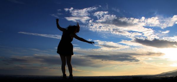 portrait, new, blue, sky, espana, cloud
