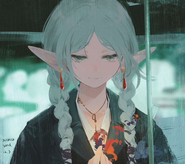 anime,anime girls,XilmO,frieren,Sousou No Frieren