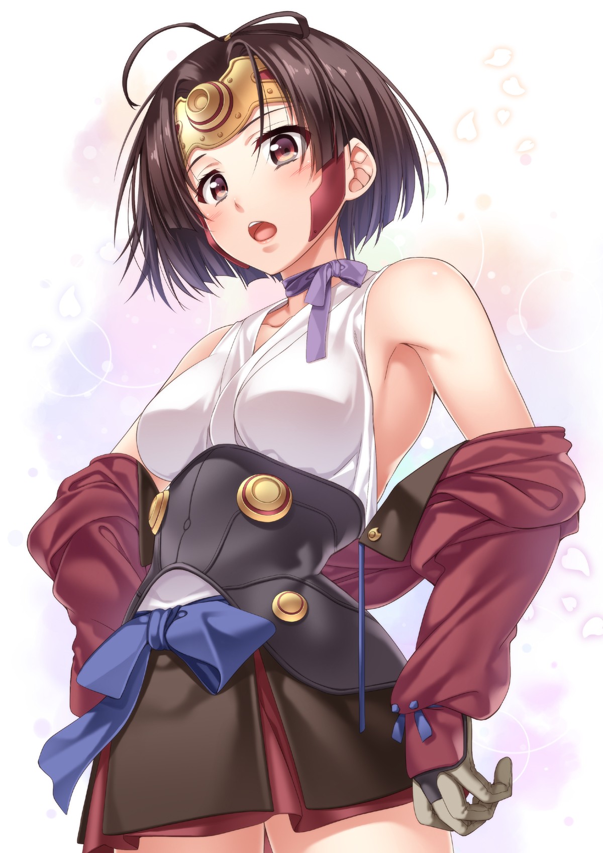 Wallpaper Ilustrasi Gadis Anime Rambut Pendek Gambar Kartun