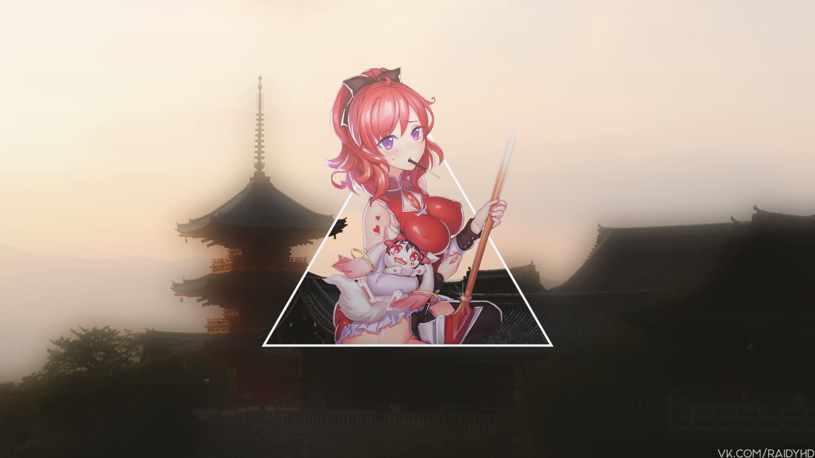 anime girls, anime, picture in picture, Maki nishikino