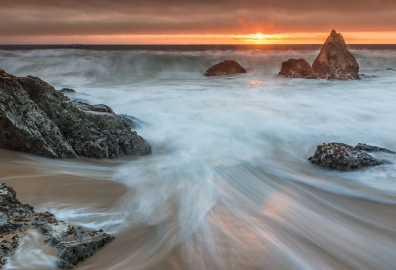 moře, tělo z vody, pobřeží, vlna, oceán, voda