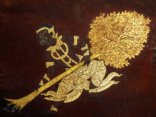 Hinduism,ramayana,Hindu Mural,Ramakien Mural,Thailand