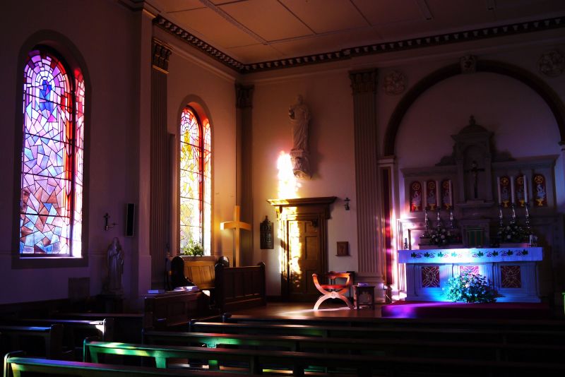 ligero,oscuridad,color,Iglesia,citar,vidrieras