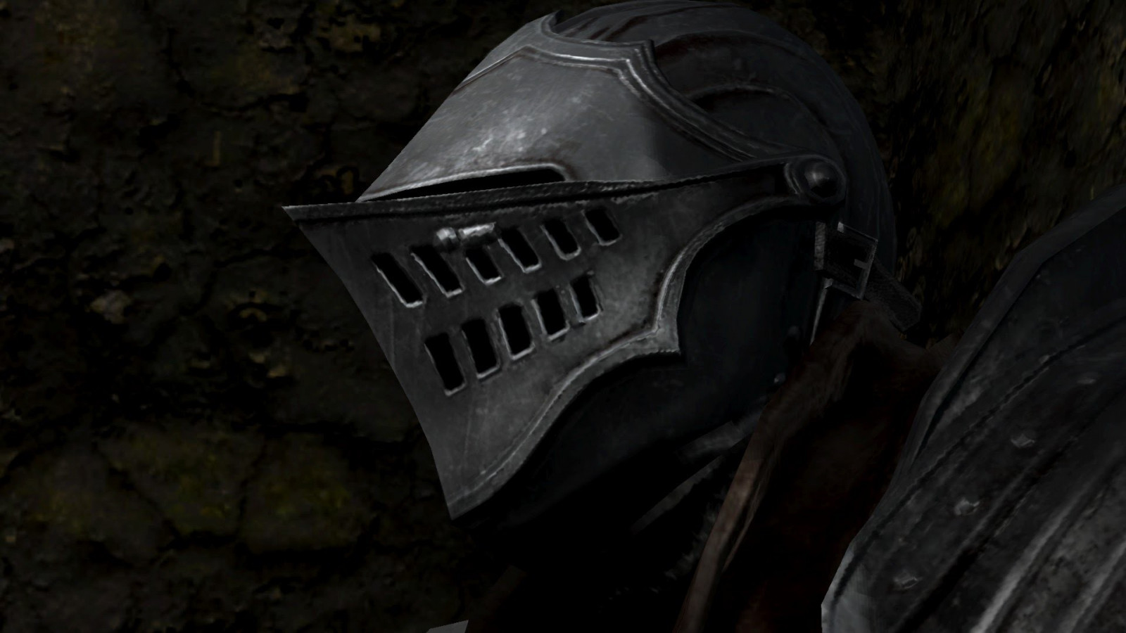 Wallpaper knight, Dark Souls II, helmet, darkness, screenshot