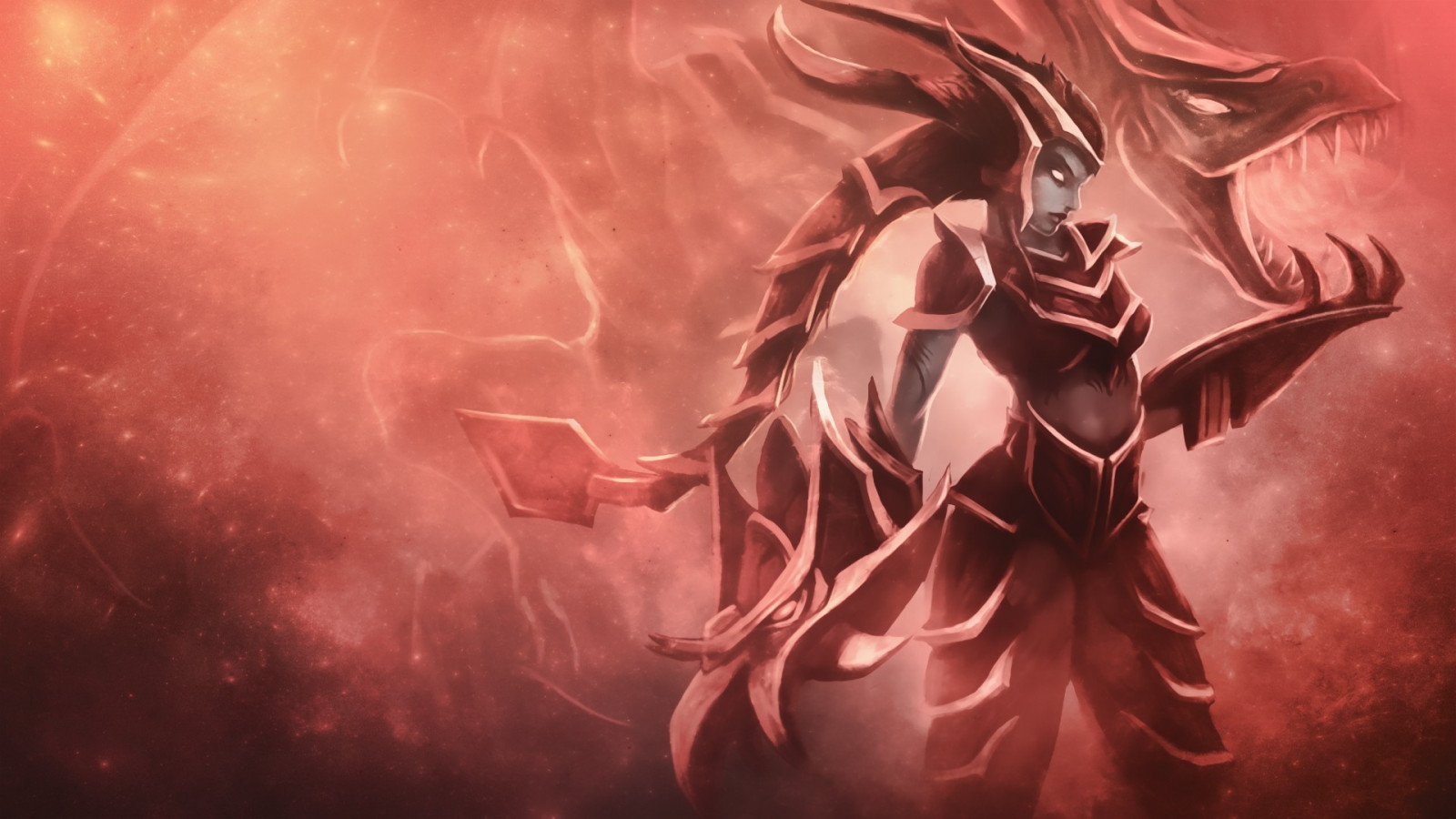ilustración, Anime, Liga de Leyendas, Shyvana, oscuridad, captura de pantalla, Papel pintado de la computadora, personaje de ficción
