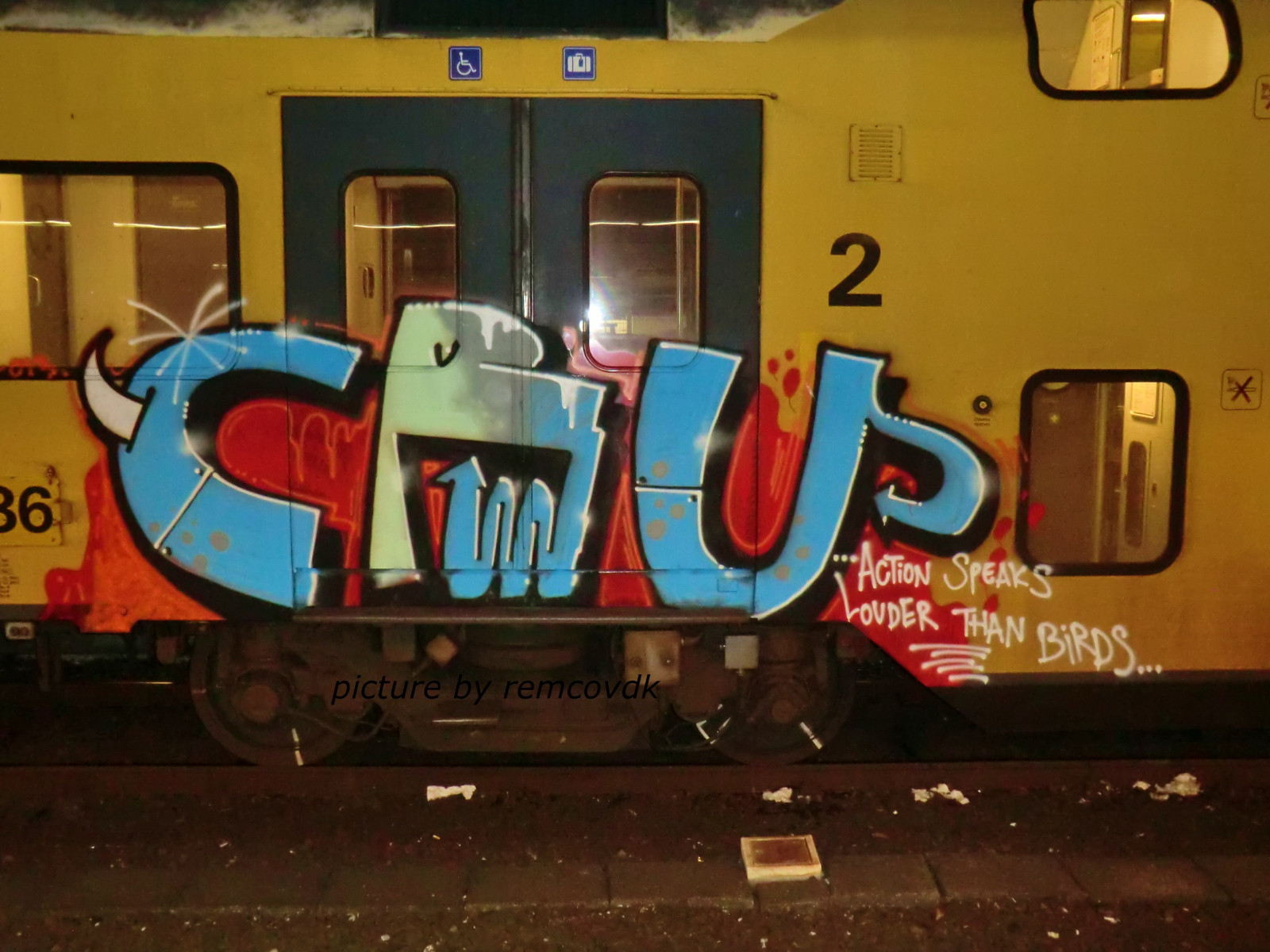 maleri, Mandskab, køretøj, tog, graffiti, transportere, KUNST, station, detalje, buff, stykke, cru, ns, trein, fofs, NCB, came, trainart, dubbeldekker, virm, woensdag13maart2013omaeindhoven