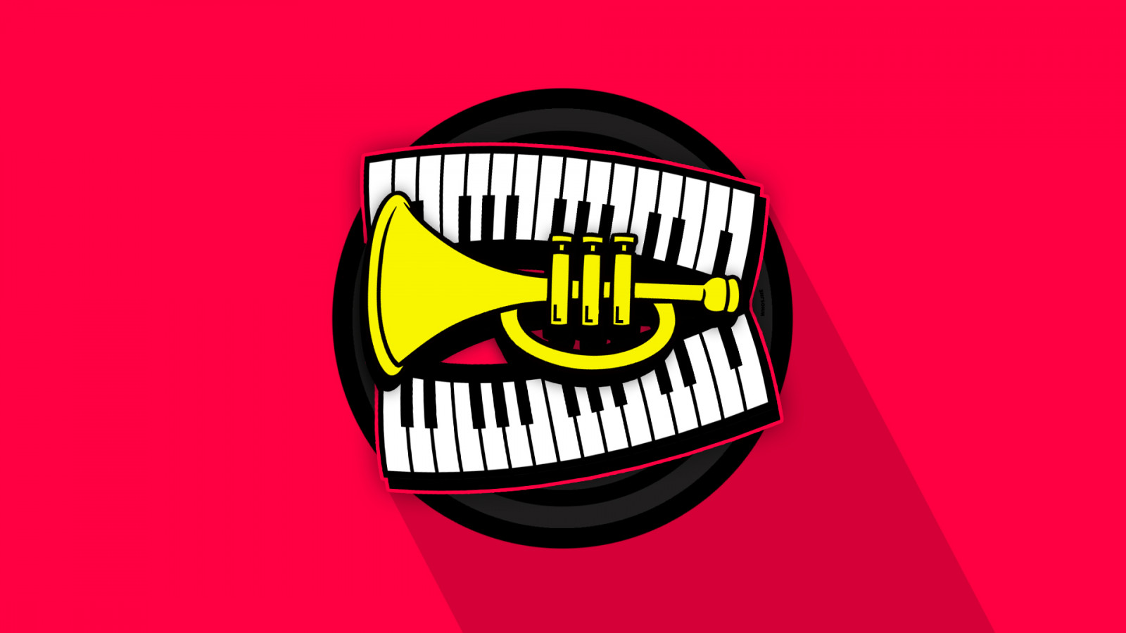 Wallpaper simple background, keyboards, pink background 1920x1080