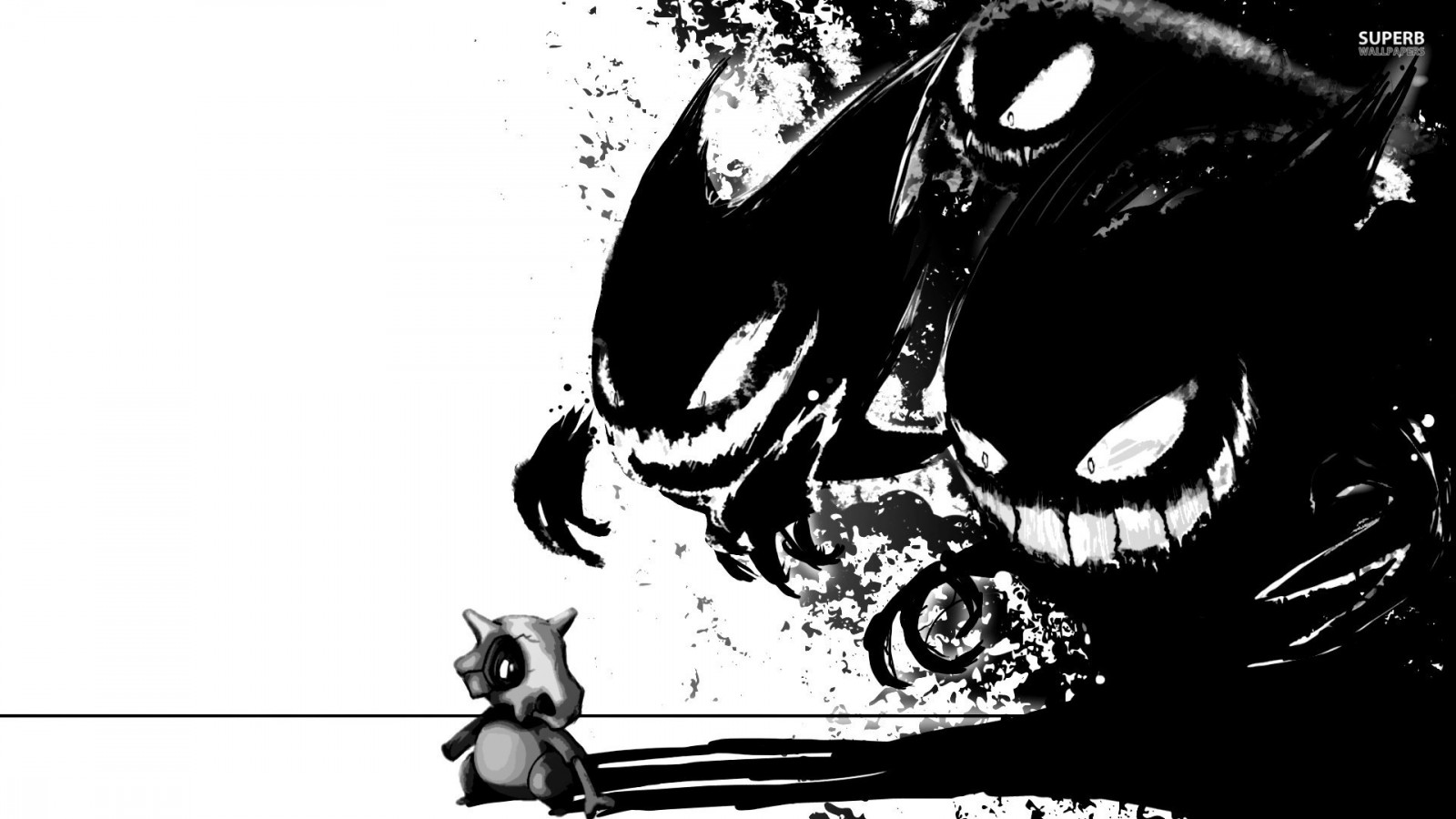 Fond D cran Illustration Jeux Vid o Monochrome Dessin Anim Pok 