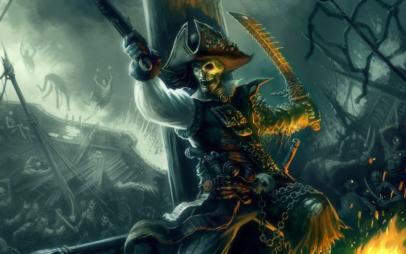 illustrazione, Fantasy art, opera d'arte, pirati, mitologia, immagine dello schermo illustrazione, Fantasy art, opera d'arte, pirati, mitologia, immagine dello schermo
