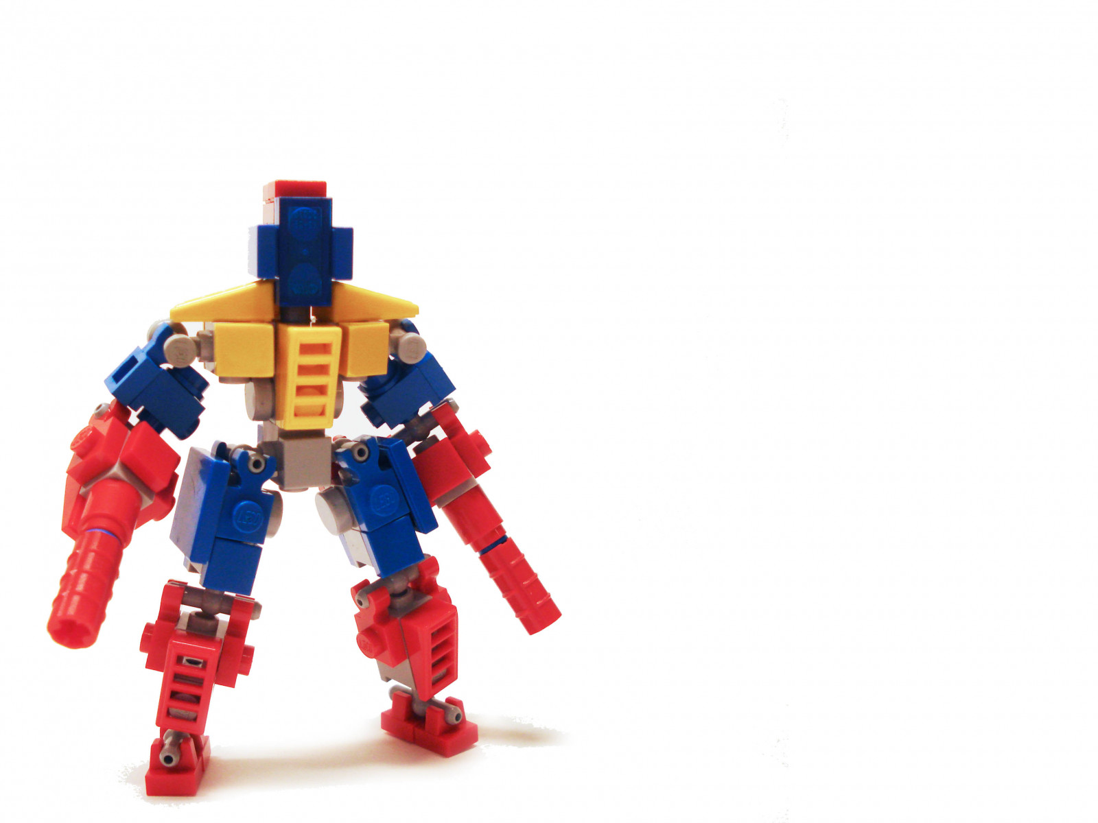 Wallpaper blue, light, red, white, yellow, grey, robot, LEGO, pastel