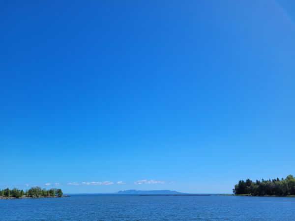 nature,sleeping giant,tbay,sky blue,lake,trees