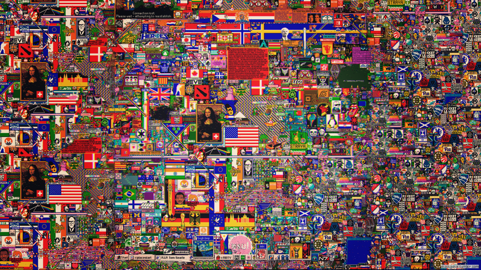 Fondos de pantalla arte de pixel, abstracto, logo, Reddit, bandera
