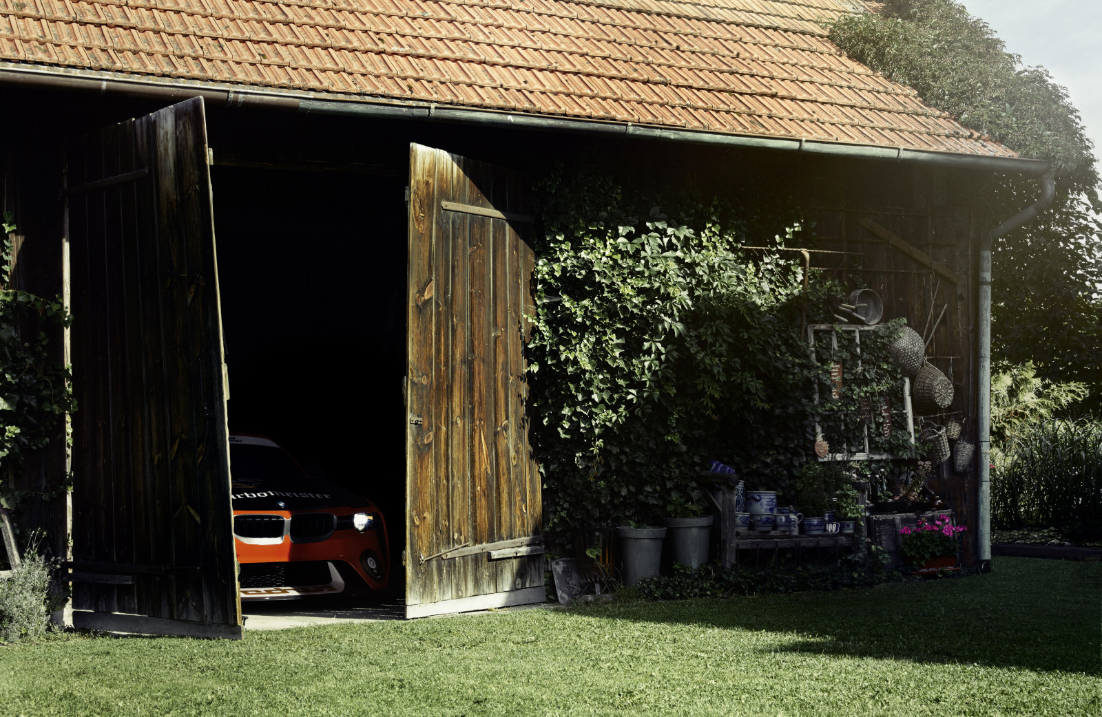 arquitetura, construção, BMW, casa, celeiro, Netcarshow, Netcar, Imagens do carro, Foto do carro, 2017, 2002 Hommage, Galpão, casa, Estrutura ao ar livre