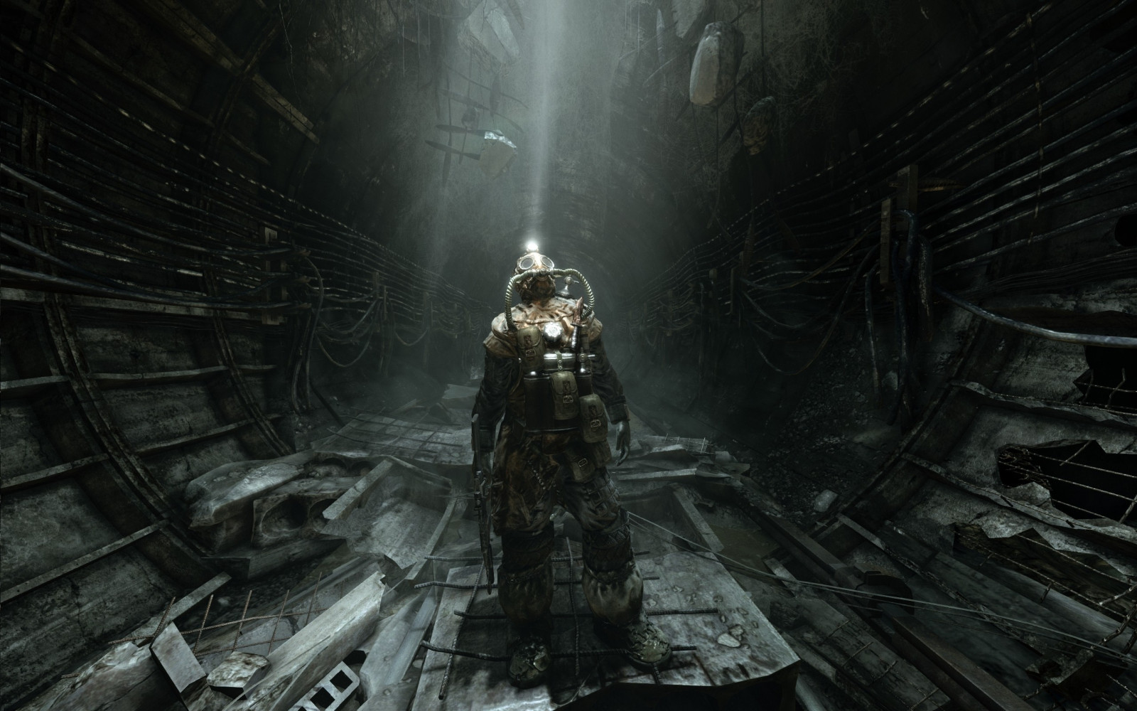 computerspil, Metro Last Light, spøgelse skib, mørke, skærmbillede, computer tapet, pc spil