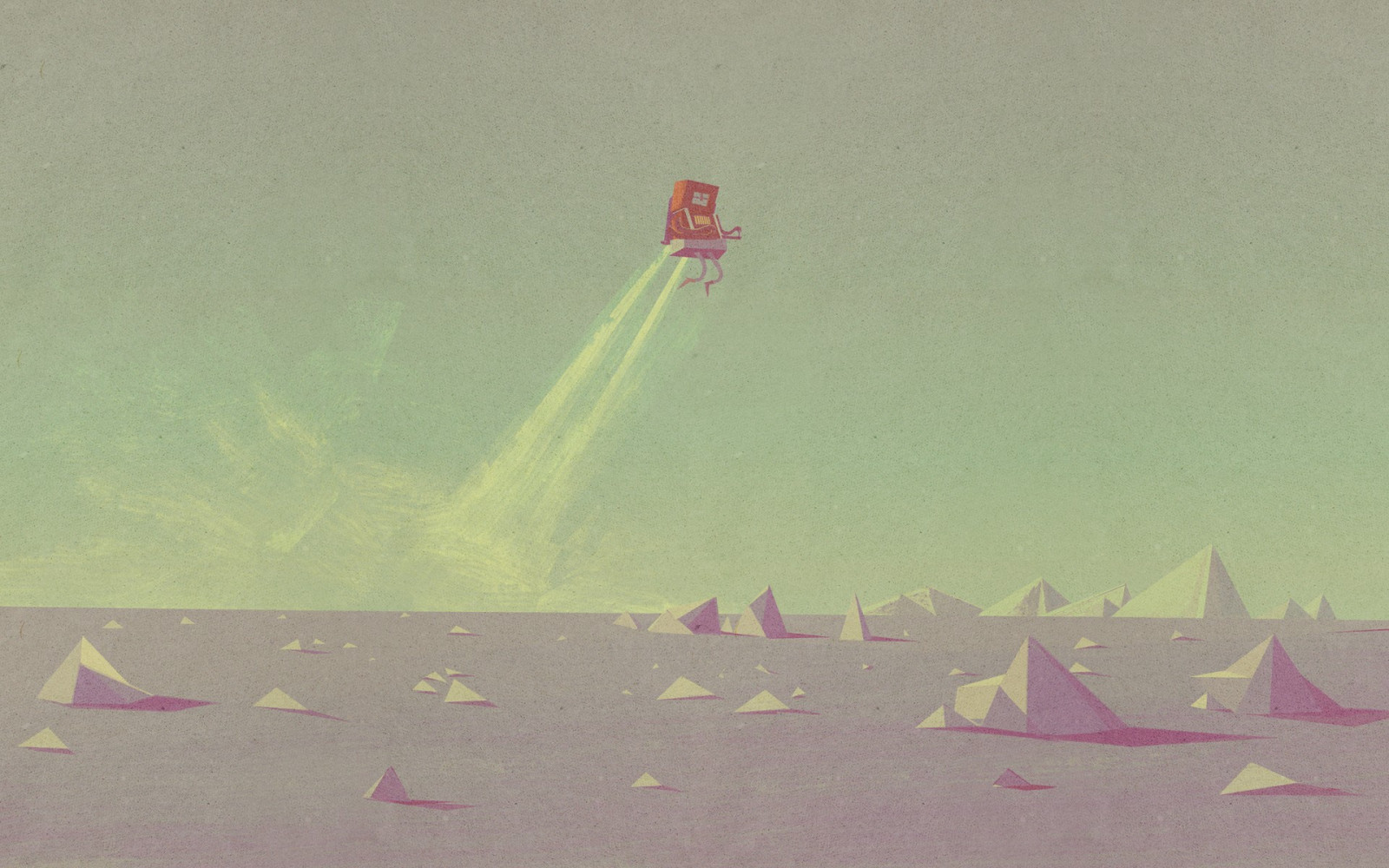 digitální umění, planeta, Skála, prostor, kouř, space art, nadreálný, letící, vítr, Hračka, vesmír, teplé barvy, UMĚNÍ, tvar, atmosférický jev, Atmosféra Země, kite sporty