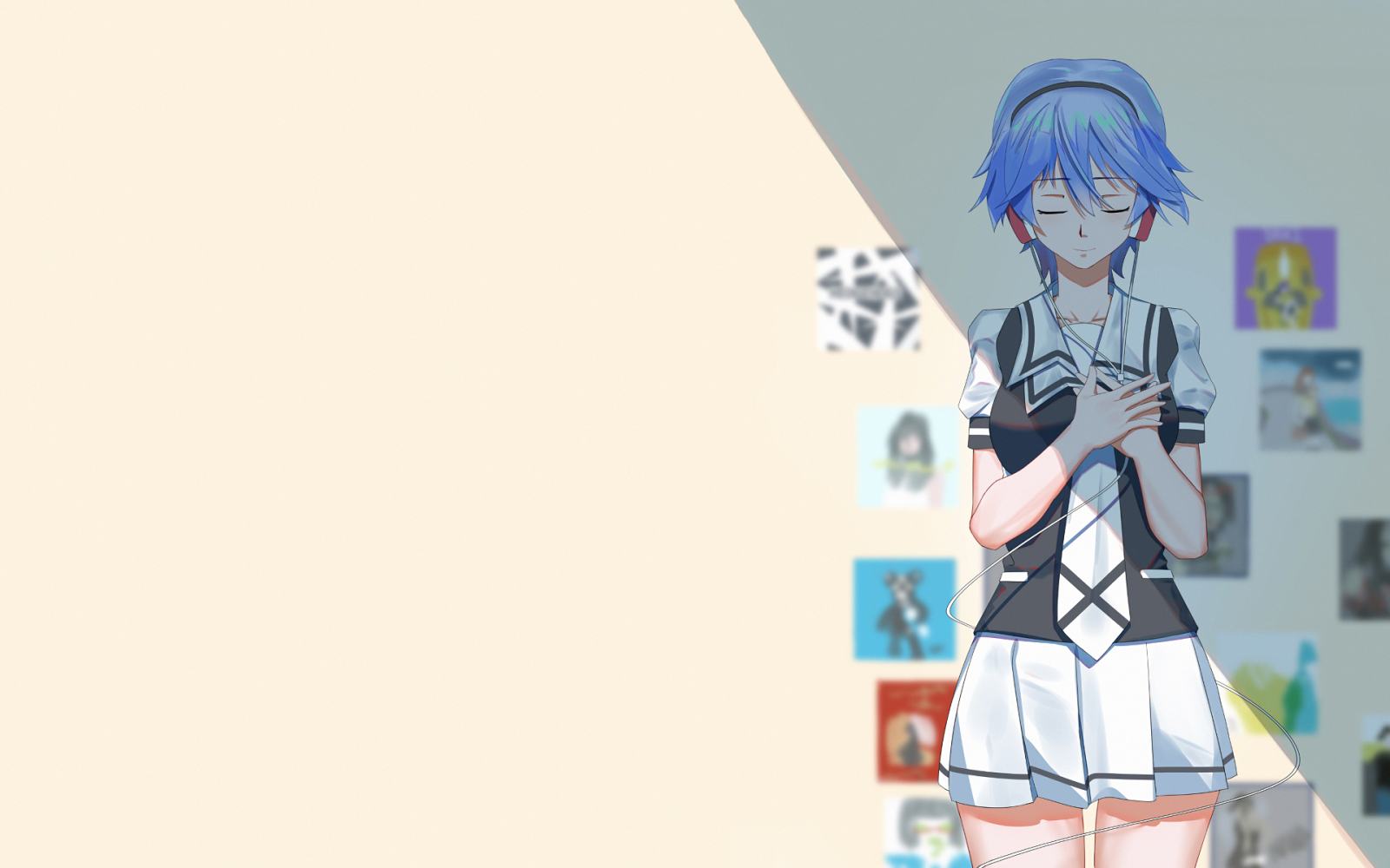 výkres, ilustrace, anime, anime dívky, kreslená pohádka, Fuuka, Akitsuki Fuuka, Snímek obrazovky