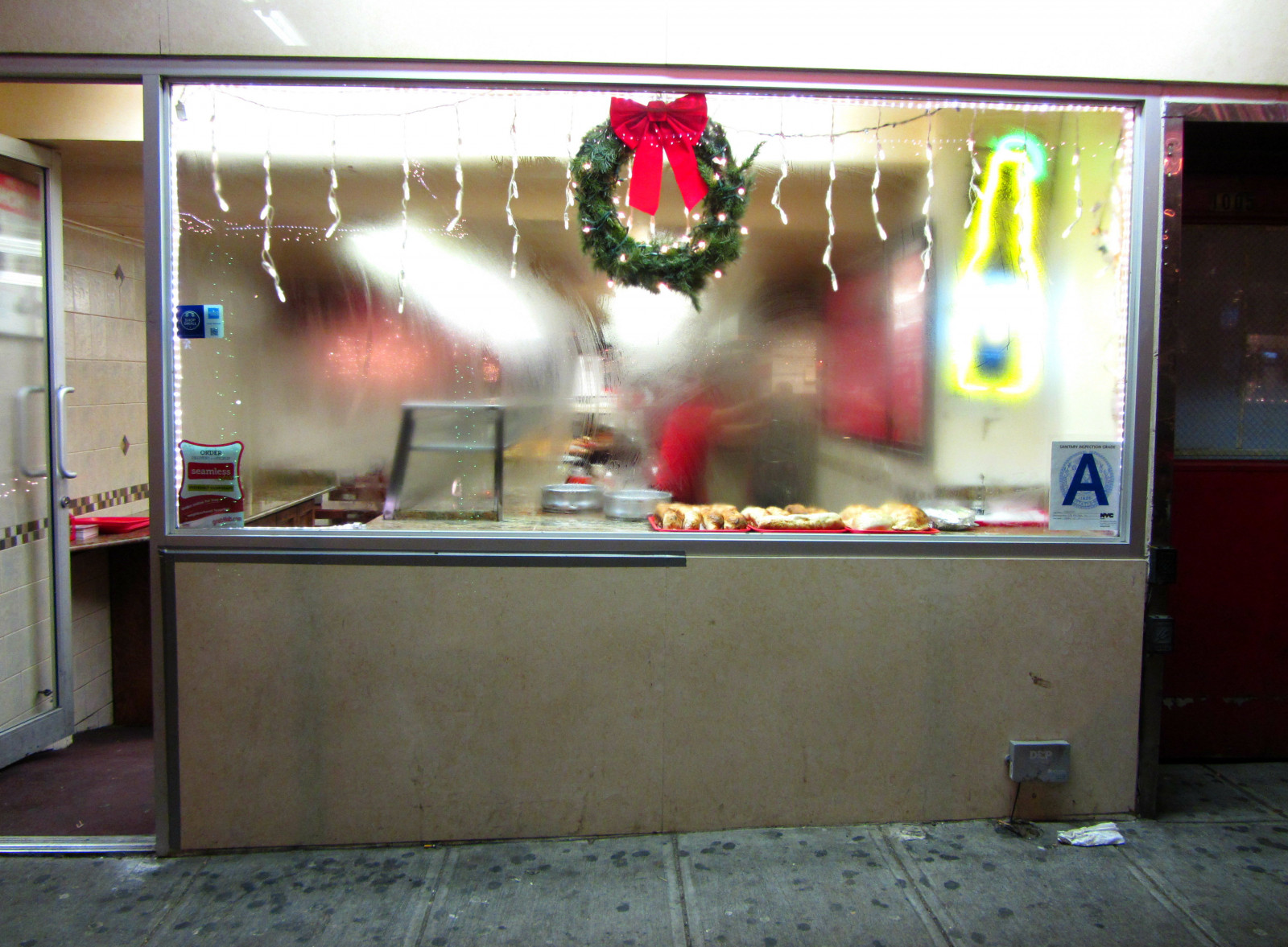 Vánoce, nyc, New York City, Spojené státy americké, okno, sklenka, restaurace, Magasin, Manhattan, chodník, cristal, Resto, vitrína, trottoir, Vitré, Bu e, etatsunis, Img1136