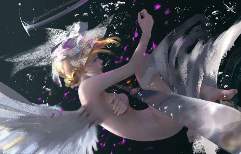 fantasy umění, anime, WLOP, mytologie, Snímek obrazovky, fiktivní postava