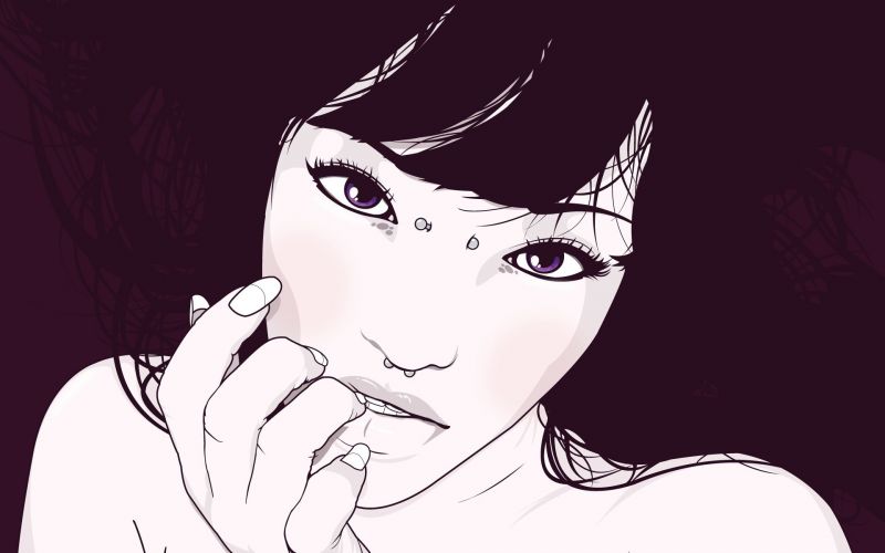 tvář, výkres, ilustrace, anime, kreslená pohádka, černobílý tvář, výkres, ilustrace, anime, kreslená pohádka, černobílý