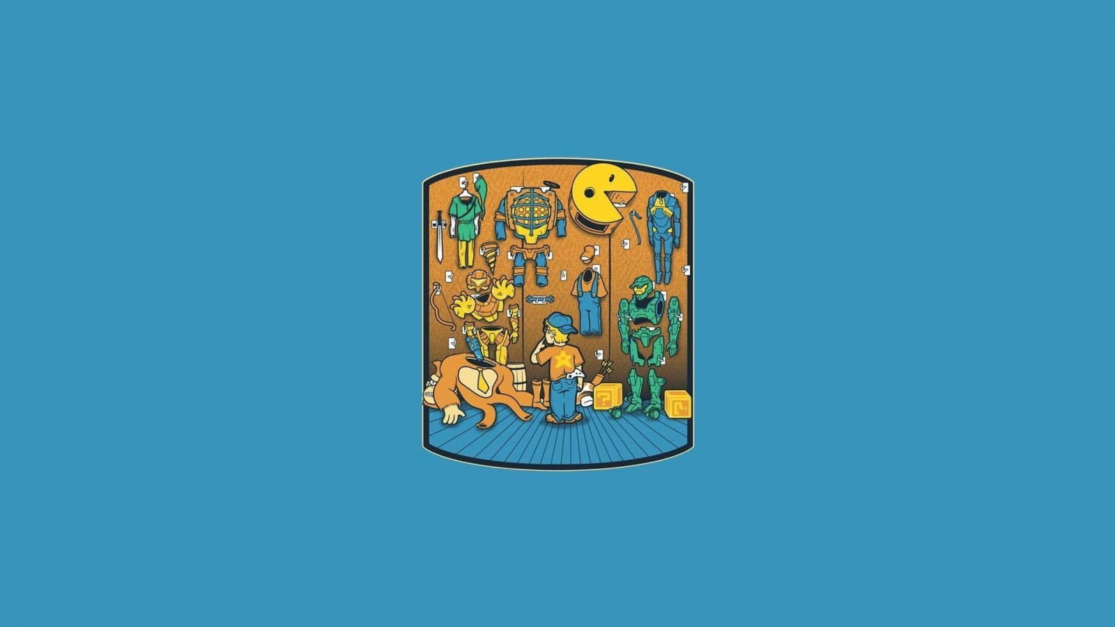 ilustrace, text, kreslená pohádka, Svatozář, Bubliny, The Legend of Zelda, BioShock, Poločas rozpadu, Gordon Freeman, Šéfkuchař, Odkaz, Donkey Kong, Pacman, Metroid Prime, osvětlení, mario, font, produkt, Samus