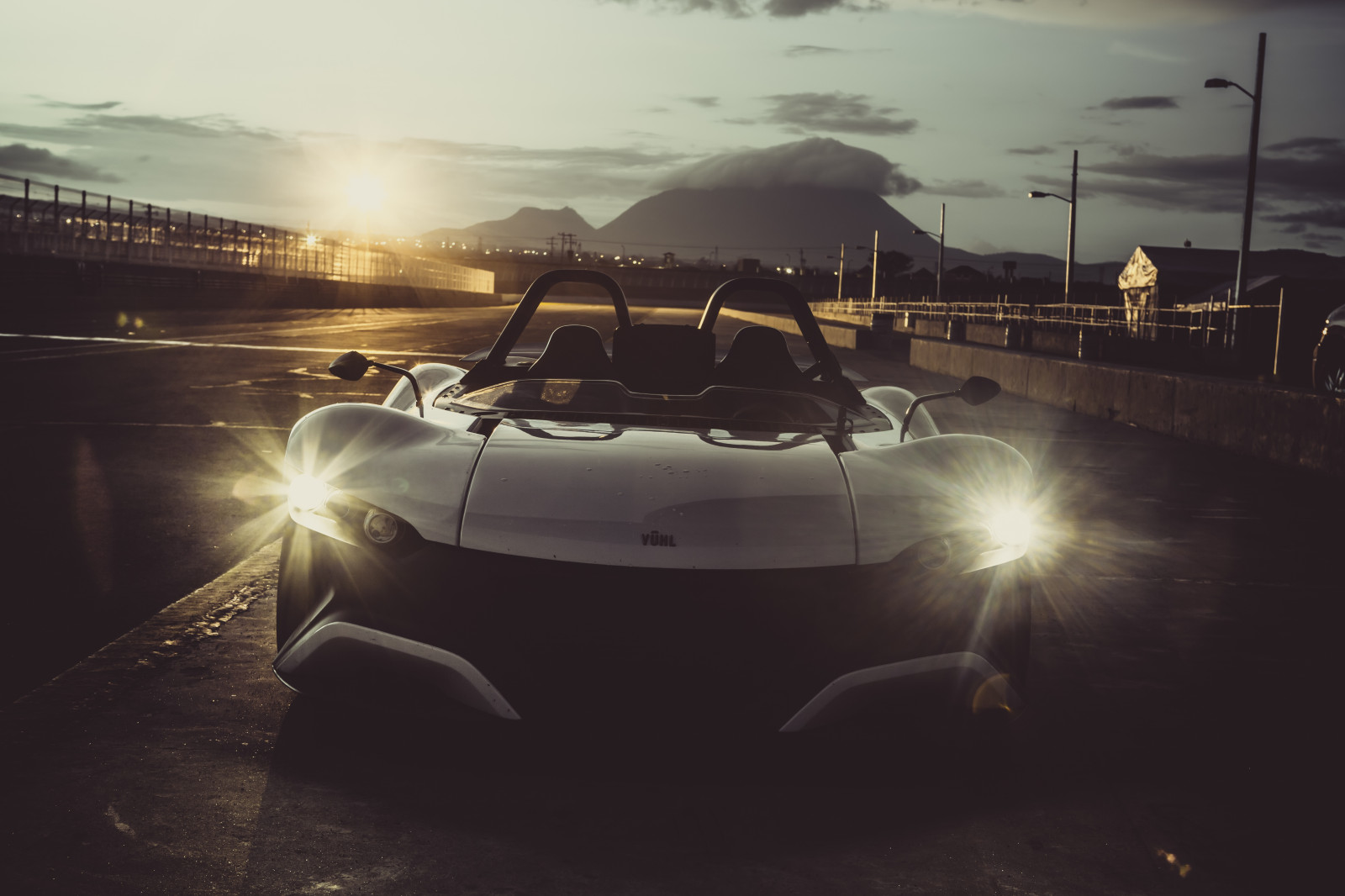 Wallpaper sunlight, sunset, night, reflection, vehicle, evening