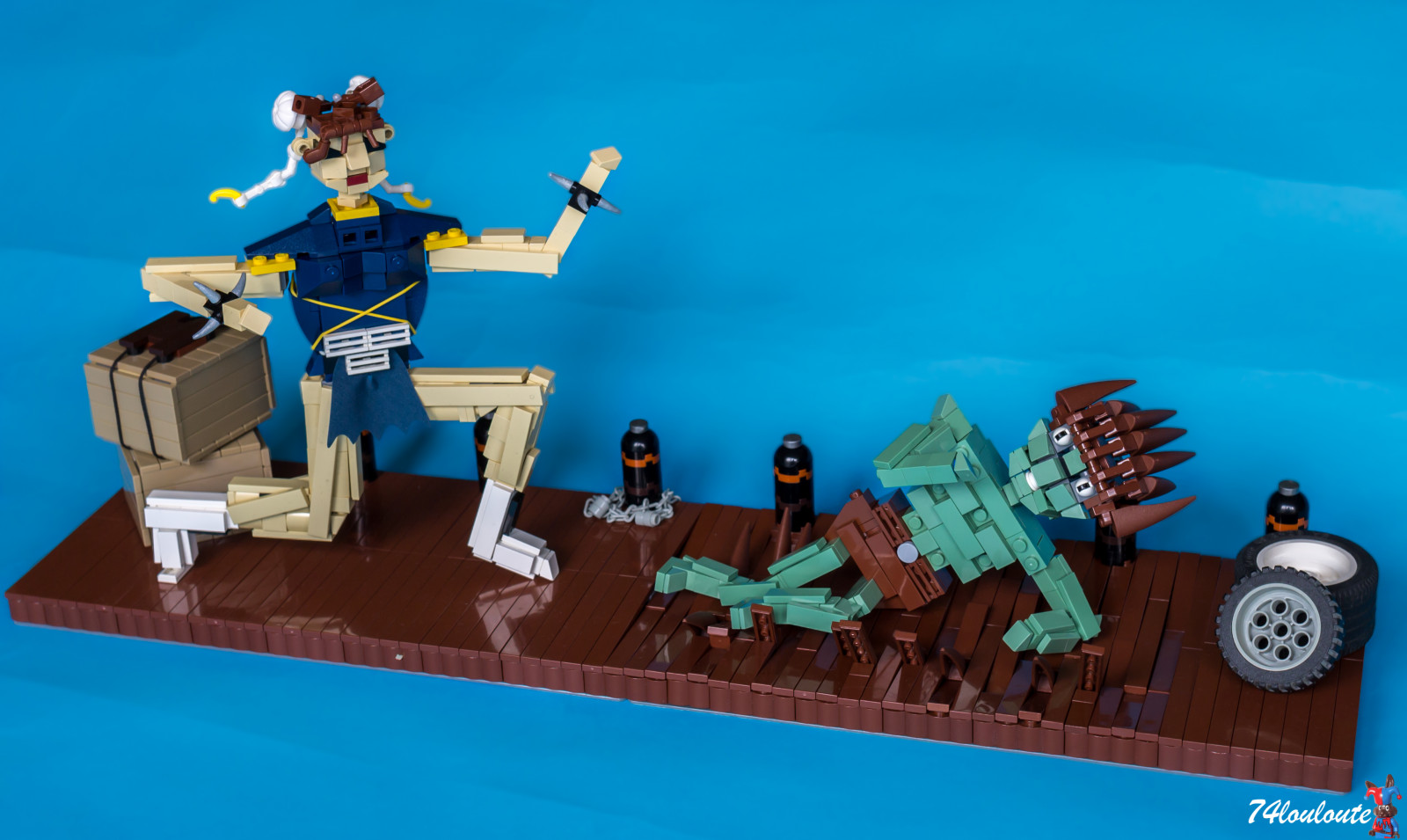 gade, Mursten, fighter, LEGO, bygge, DOP, Chunli, moc, Blanka, duelofpirate