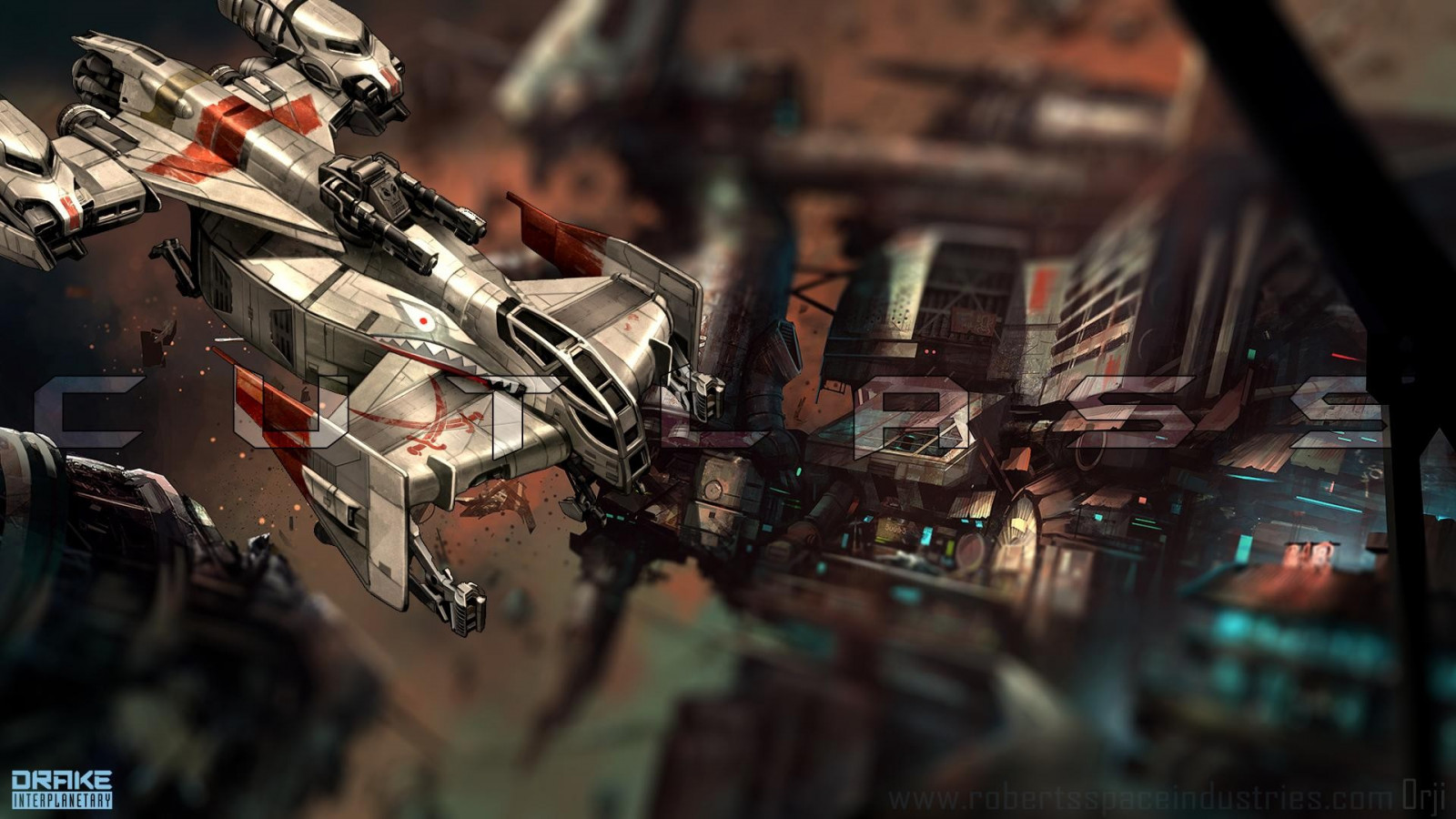 prostor, Star Citizen, kosmická loď, palaš, Drake meziplanetární, Snímek obrazovky, mecha, počítač tapeta, pc hry