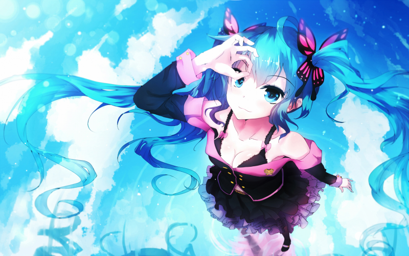 ilustrace, anime, manga, Vocaloid, Hatsune Miku, počítač tapeta ilustrace, anime, manga, Vocaloid, Hatsune Miku, počítač tapeta