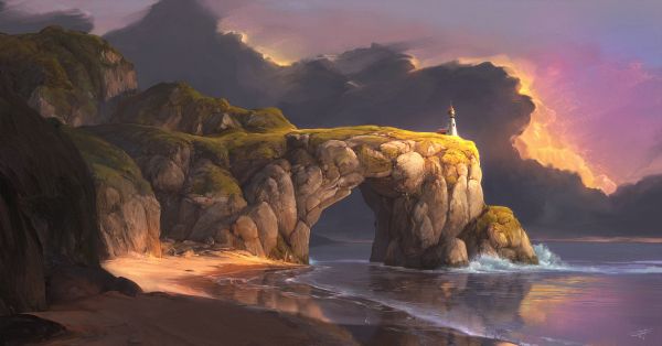 digital art, artwork, illustration, nature, landscape, environment