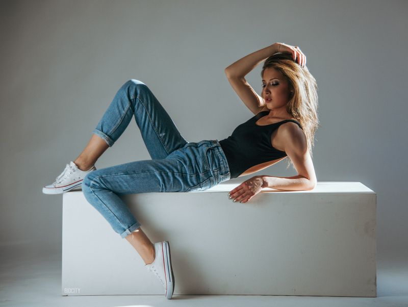 Pasha Karpenko, ženy, model, Alina Meyster, džíny Pasha Karpenko, ženy, model, Alina Meyster, džíny