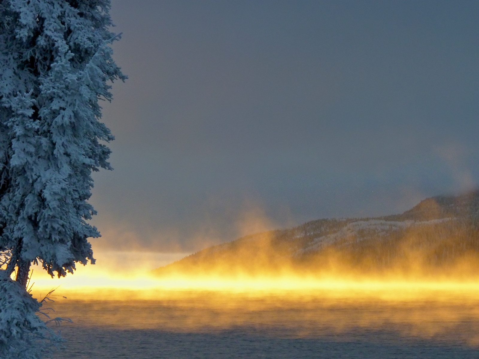 Wallpaper : sunlight, landscape, water, nature, sky, winter, sunrise