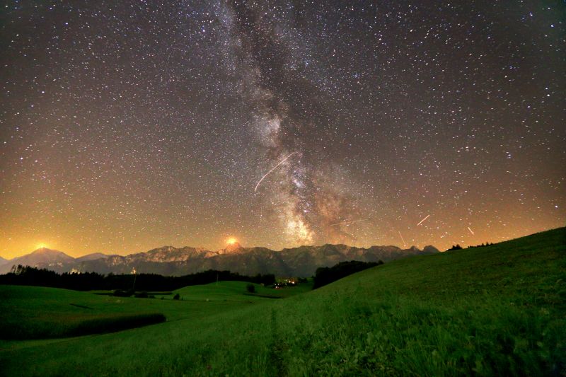 cielo, natura, atmosfera, notte, atmosfera della terra, fenomeno
