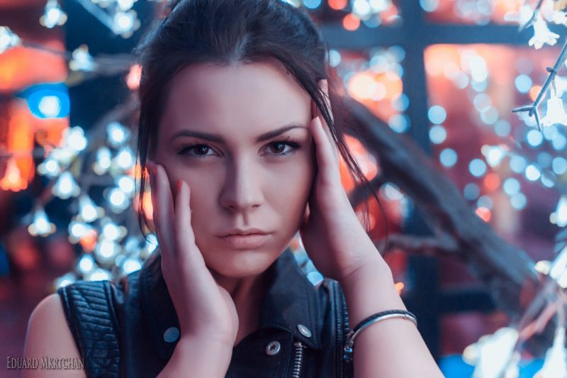 twarz, kobiety, Model, portret, fotografia, czerwony twarz, kobiety, Model, portret, fotografia, czerwony