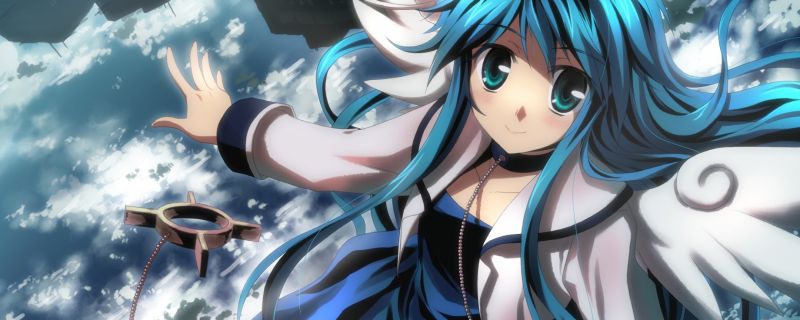 long hair, anime, anime girls, blue hair, artwork, original characters long hair, anime, anime girls, blue hair, artwork, original characters