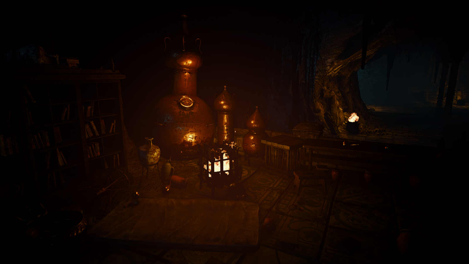 videohry, noc, večer, Witcher 3 Wild Hunt, půlnoc, světlo, osvětlení, tma, Snímek obrazovky