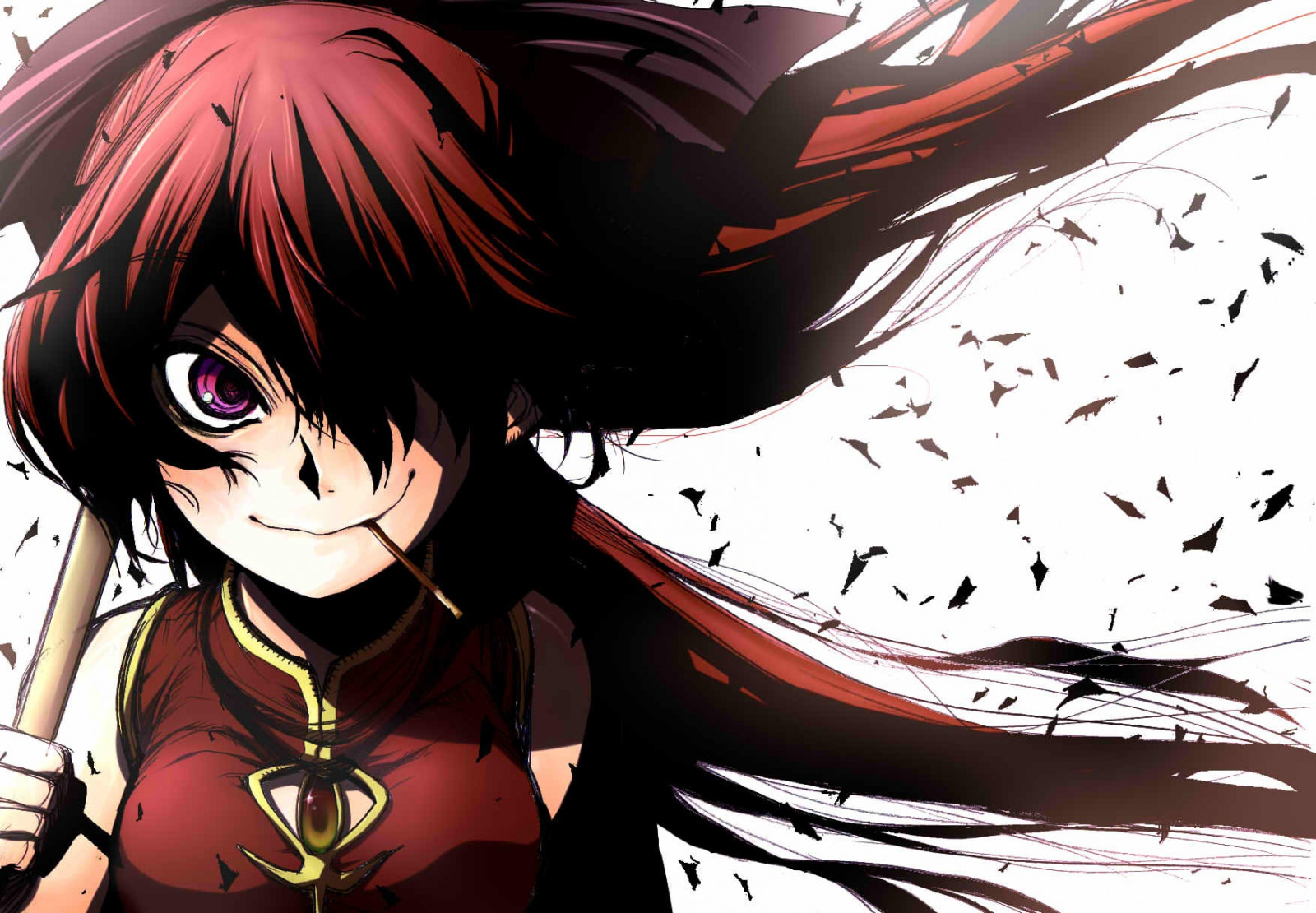 ilustrace, anime, Mahou Shoujo Madoka Magica, Sakura Kyouko, kreslená pohádka, mangaka, comics umělec, komiks, 1754x1217 px