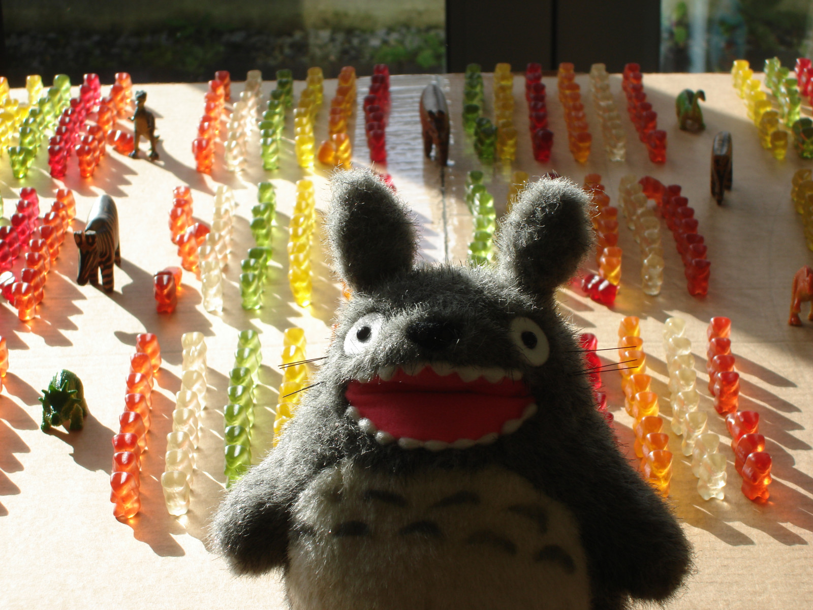 medvěd, zlatý, medvědi, Totoro, Haribo, dinosauři, gumovitý, zebry