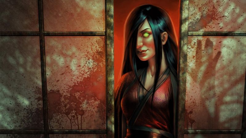 fantasy art, red, artwork, ART, color, darkness fantasy art, red, artwork, ART, color, darkness